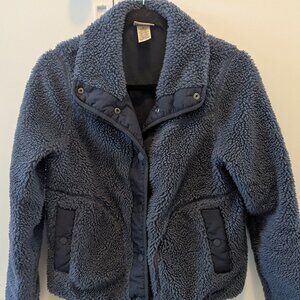 Women's Sherpa Fleece Jacket Blue | L.L.Bean, Petite XS